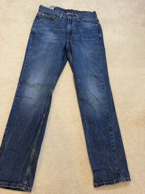 Levis 514 Jeans Mens 29x30 Blue Straight Leg Denim Pants Faded Wash